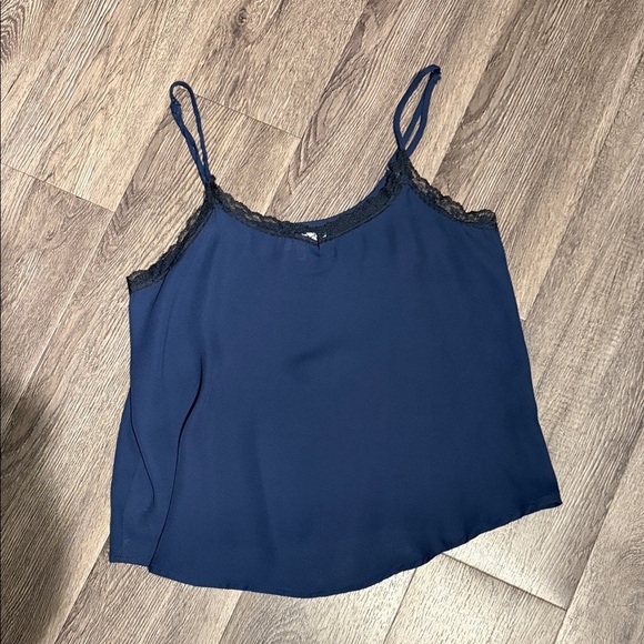 Cotton On Tops - Flowy Cotton On Navy Lace Cami Top